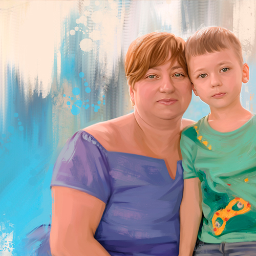 Заказать Семейный арт-портрет