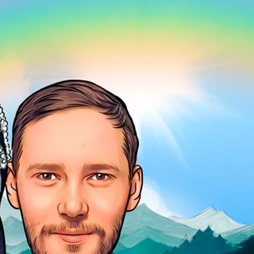 Заказать Портрет в стиле портрет Шарж 3